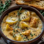 Hearty Cheddar Garlic Herb Potato Soup Recipe