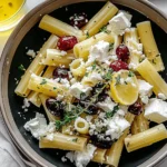 Feta & Cranberry Rigatoni Salad with Lemon Vinaigrette