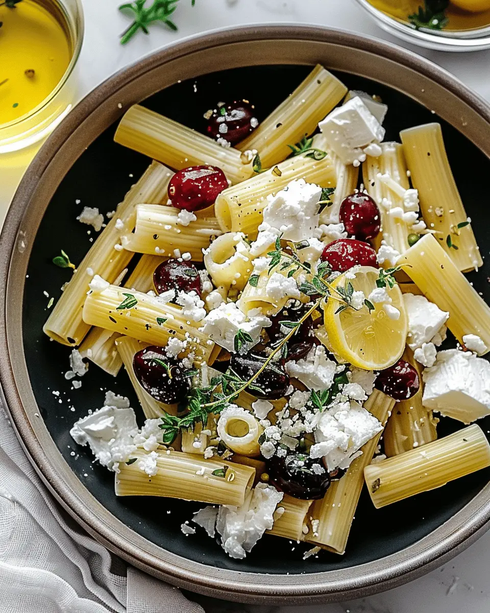 Feta & Cranberry Rigatoni Salad: A Refreshing Summer Delight