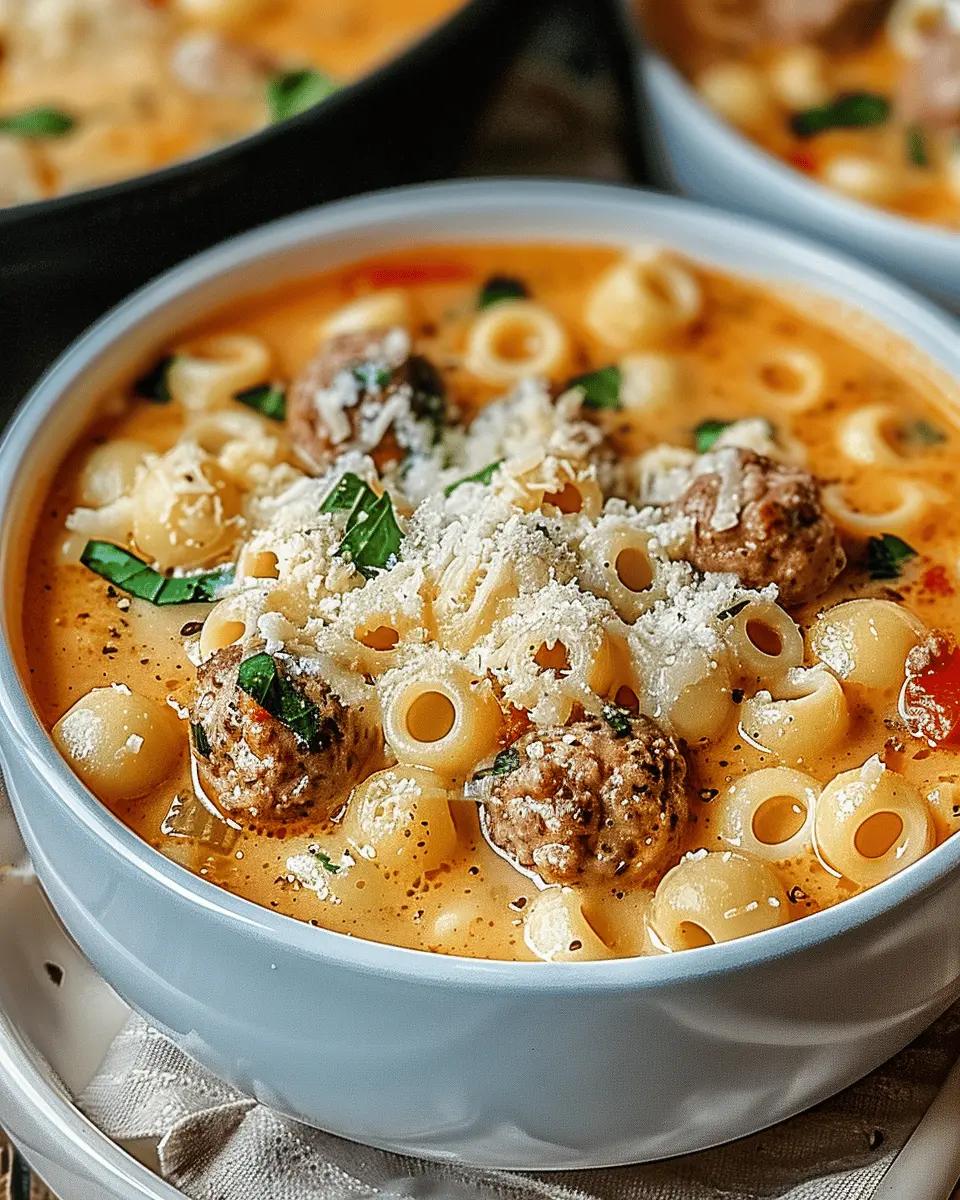 Parmesan Italian Sausage Ditalini Soup: A Creamy Comfort Classic