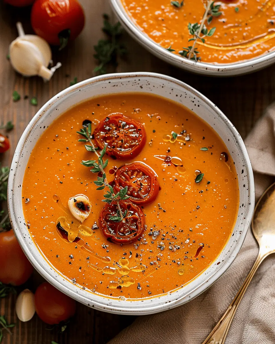 Creamy Roasted Garlic Tomato Soup: The Best Comfort Recipe