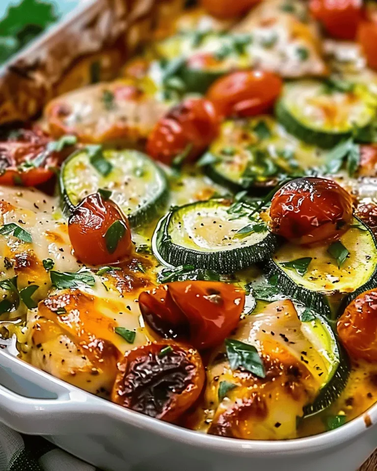 Mediterranean Chicken Zucchini Bake – Healthy, Flavorful & Easy!