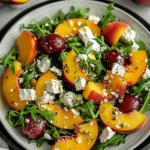 Simple Peach Feta Salad