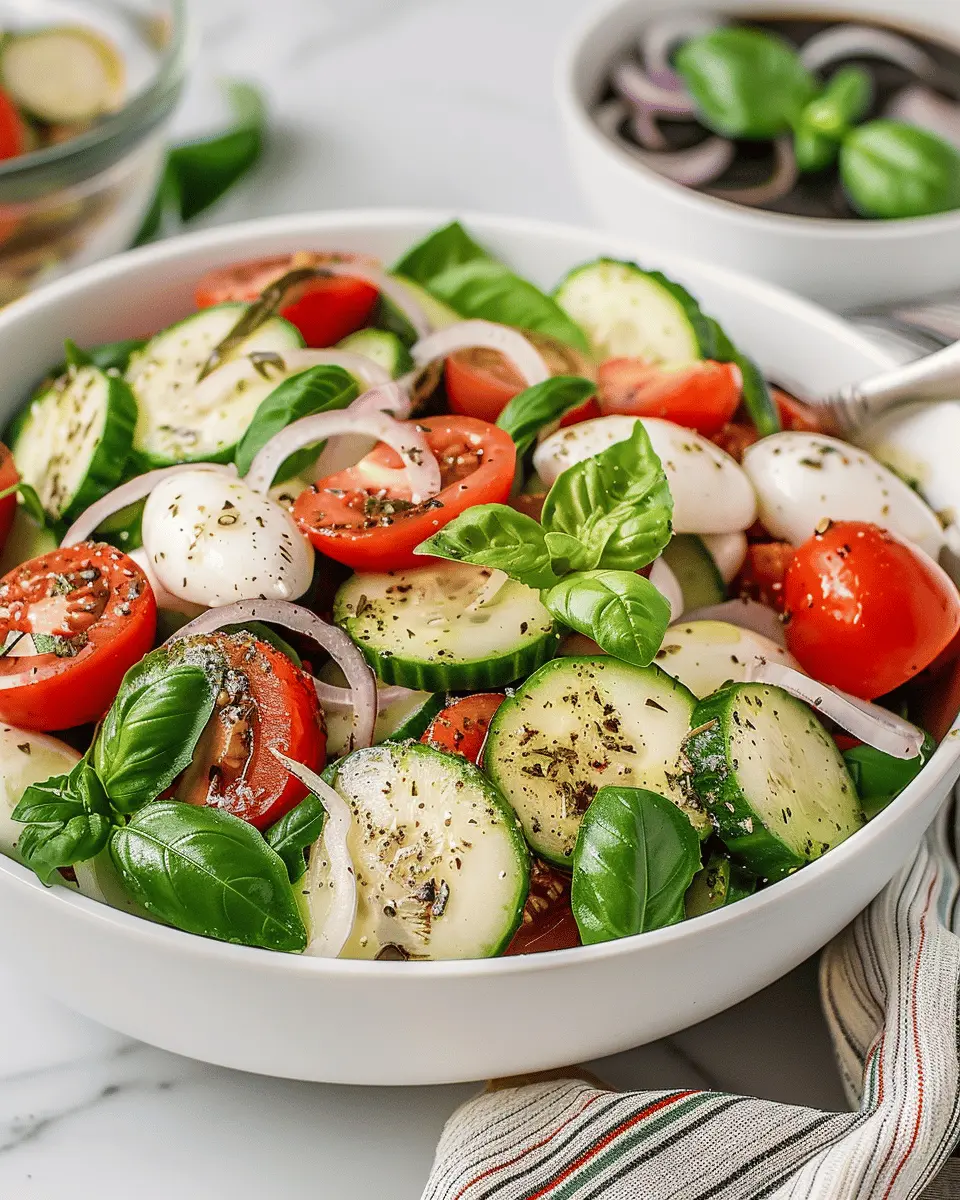 Fresh Cucumber Caprese Salad: A Refreshingly Easy Twist