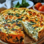 5-Star Cottage Cheese and Spinach Crustless Quiche – Light, Fluffy & Healthy!