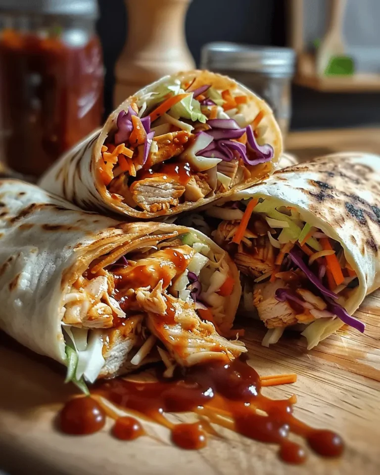 BBQ Chicken Coleslaw Wraps: A Flavorful Delight Awaits!