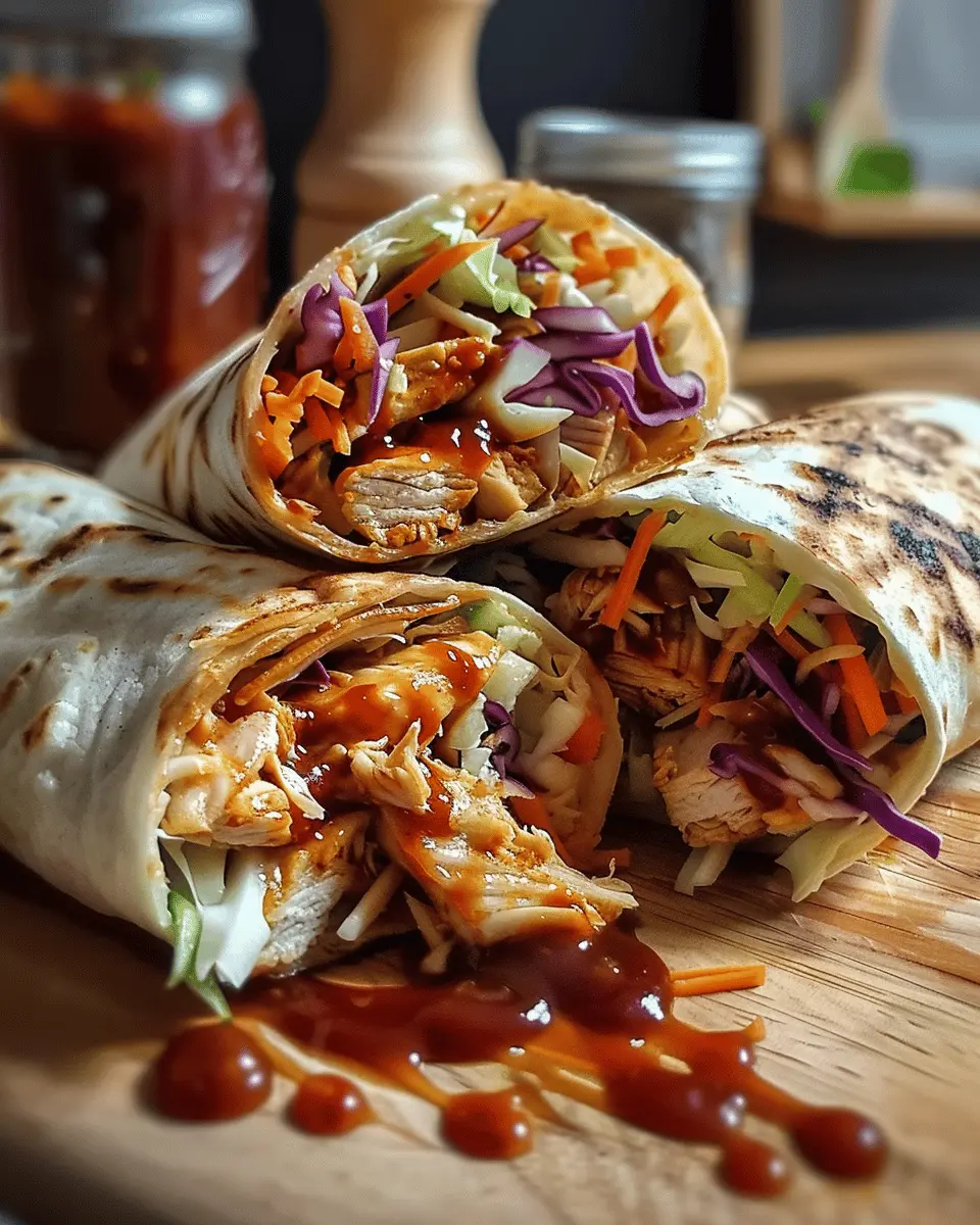 BBQ Chicken Coleslaw Wraps: A Flavorful Delight Awaits!