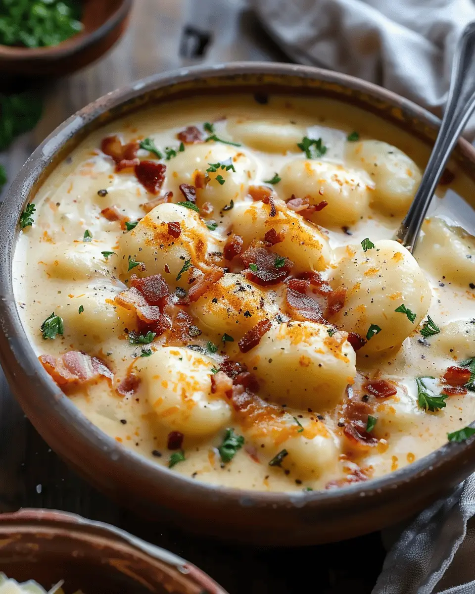Bacon Cheddar Gnocchi Soup – A Rich and Creamy Comfort Meal