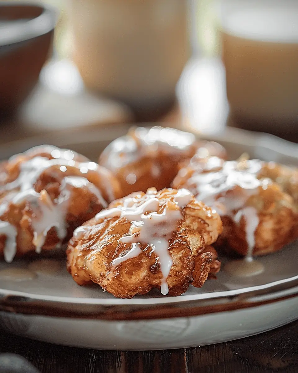 Baked Apple Fritters with Glaze: Irresistibly Easy Recipe