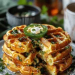 Cheddar Jalapeño Cornbread Waffles: A Flavorful Twist on a Classic