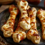 Cheesy Halloween Breadstick Bones