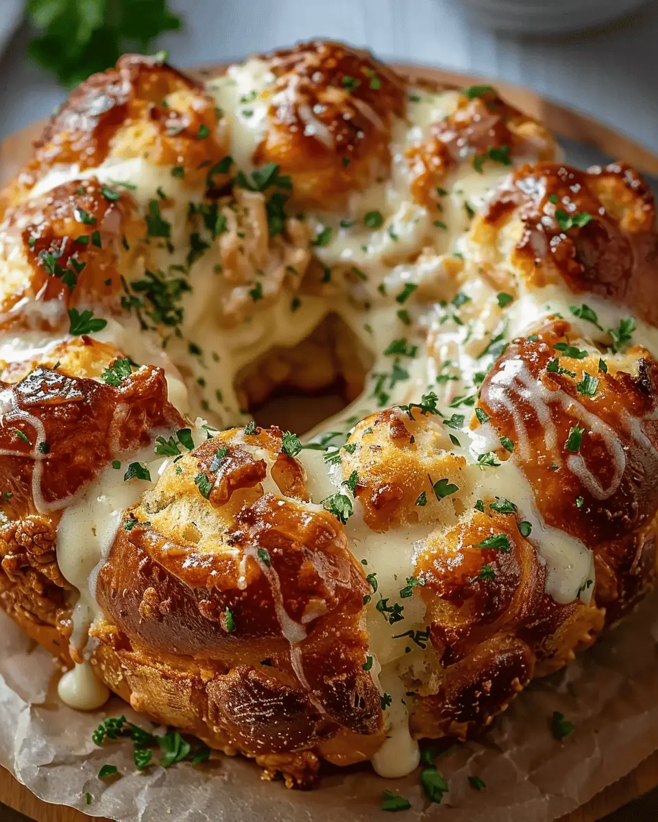 Chicken Alfredo Monkey Bread: Indulgent Twist on a Classic Dish