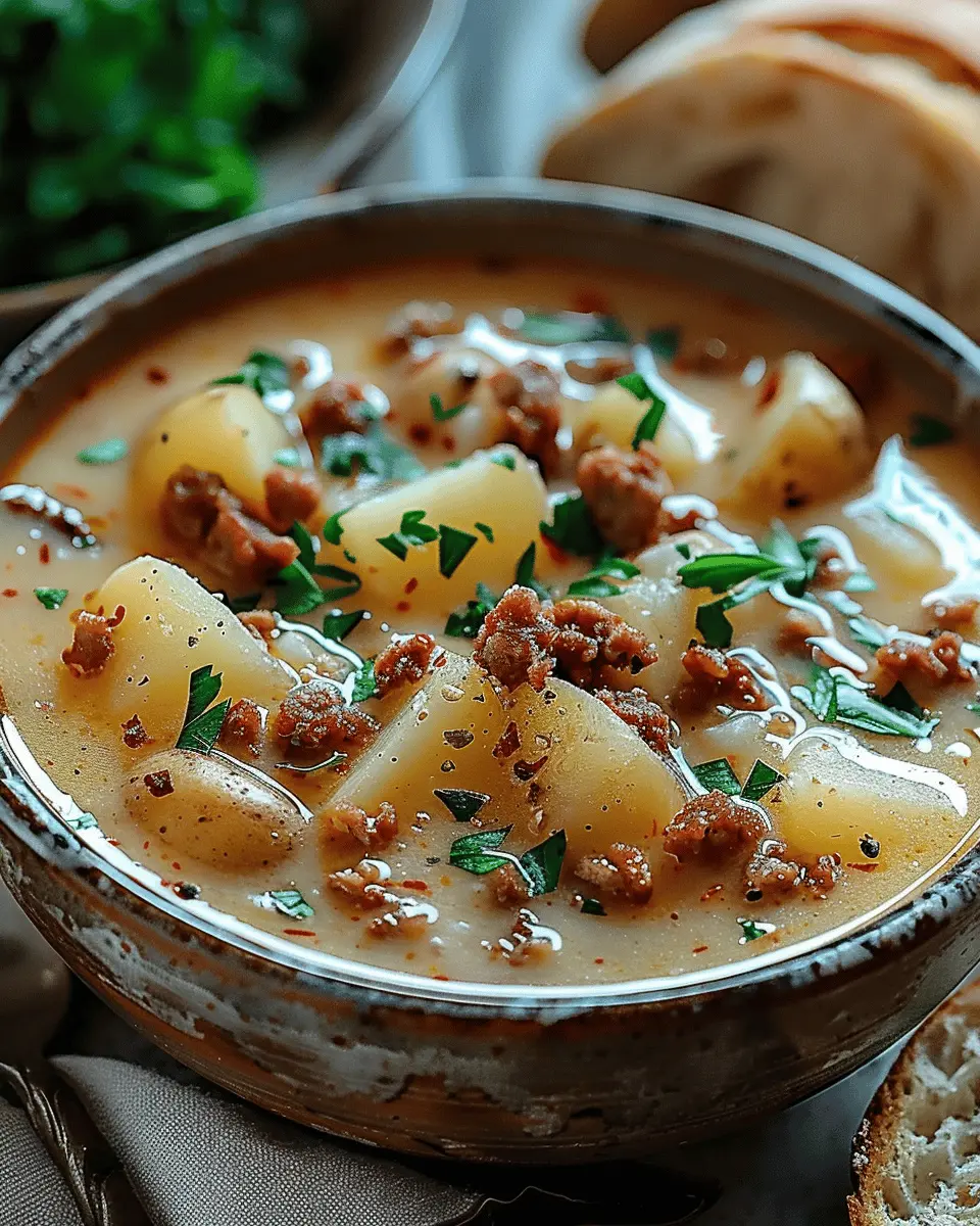 Creamy Chorizo Potato Soup Recipe