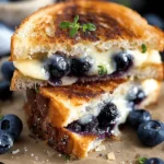 Crispy Blueberry Grilled Cheese