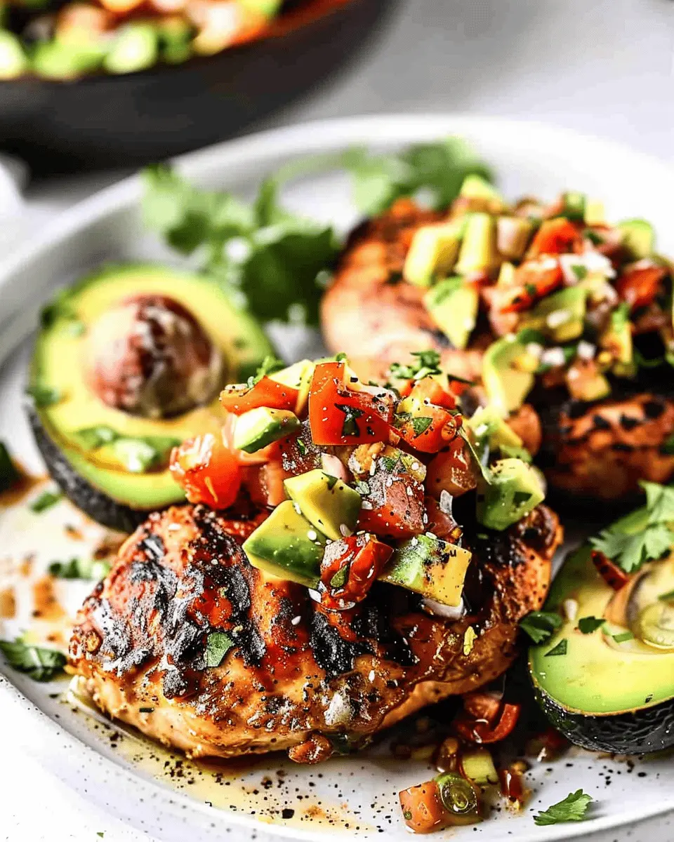 Fiesta Lime Chicken Recipe with Avocado