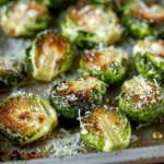 Garlic Parmesan Roasted Brussels Sprouts