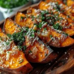 Garlic Parmesan Sweet Potato Wedges: A Delicious and Healthy Snack
