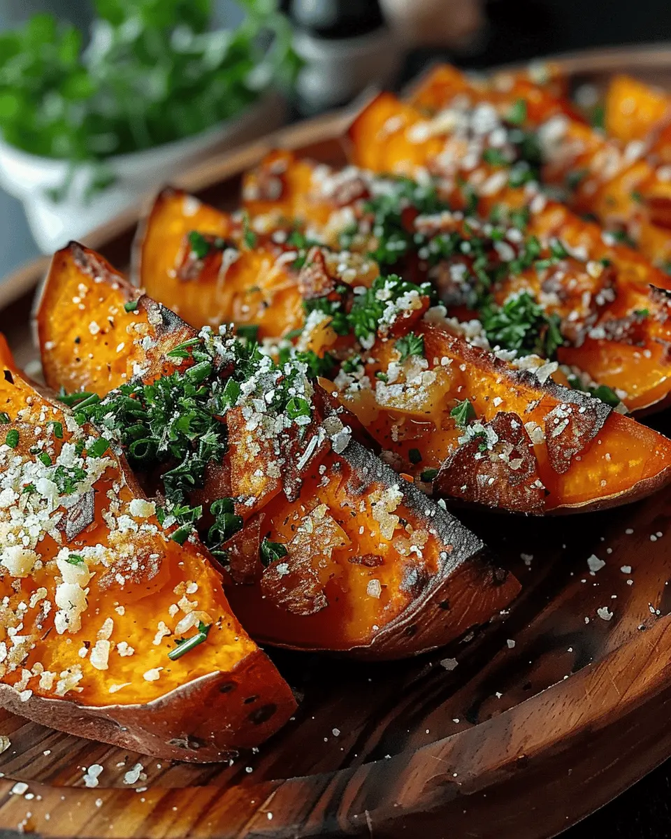 Garlic Parmesan Sweet Potato Wedges: A Delicious and Healthy Snack
