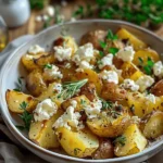 Healthy Baked Feta Potatoes : Easy Potatoes