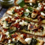 Pesto Chicken Flatbread: A Delicious and Easy Recipe for Dinner