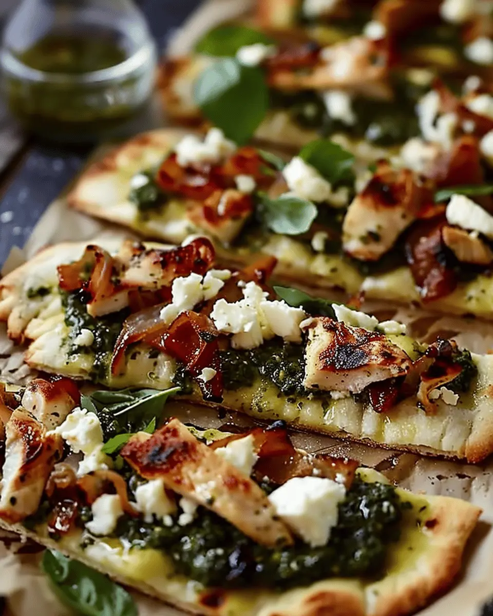 Pesto Chicken Flatbread: An Easy and Delicious Dinner Idea