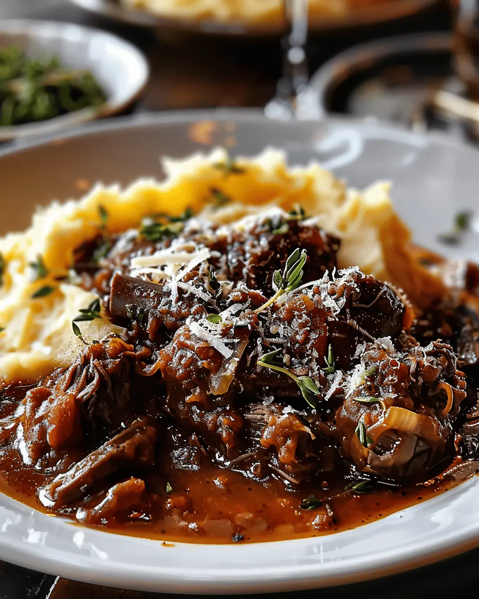 Short Rib Ragu with Parmesan Mashed Potatoes