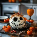 Skellington Cheese Ball Appetizer Recipe