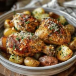 Slow Cooker Parmesan Garlic Chicken and Potatoes