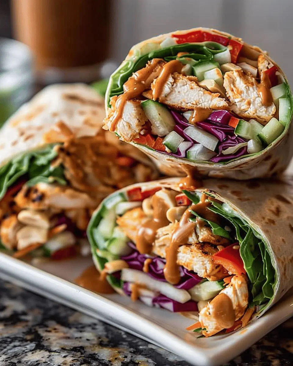 Thai Peanut Chicken Wraps: Easy, Flavor-Packed Delight at Home