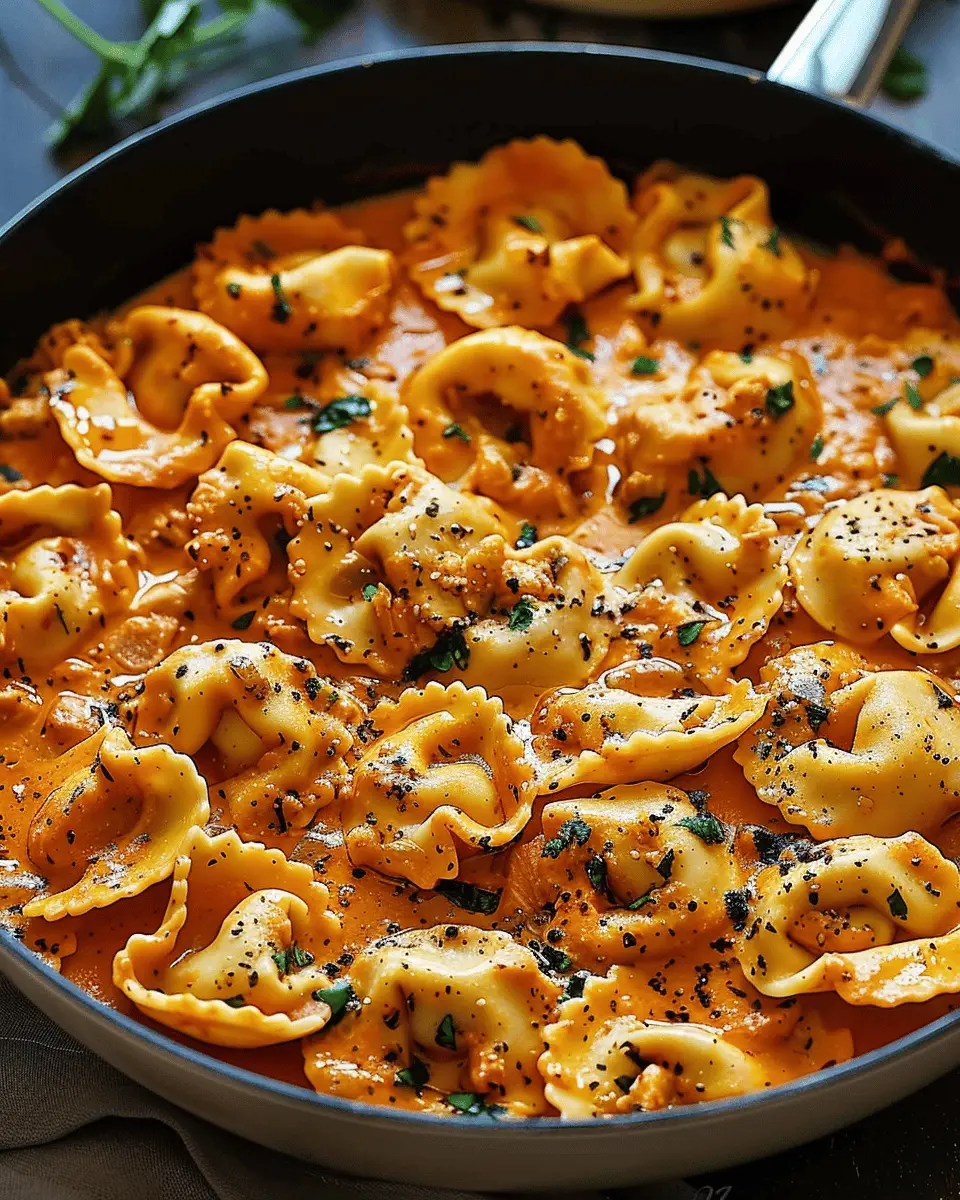 One-Pot Spicy Garlic Butter Chicken Tortellini