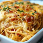 Irresistible Spicy Southern Cheesy Chicken Spaghetti Casserole