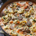 Creamy Sausage Tortellini Soup