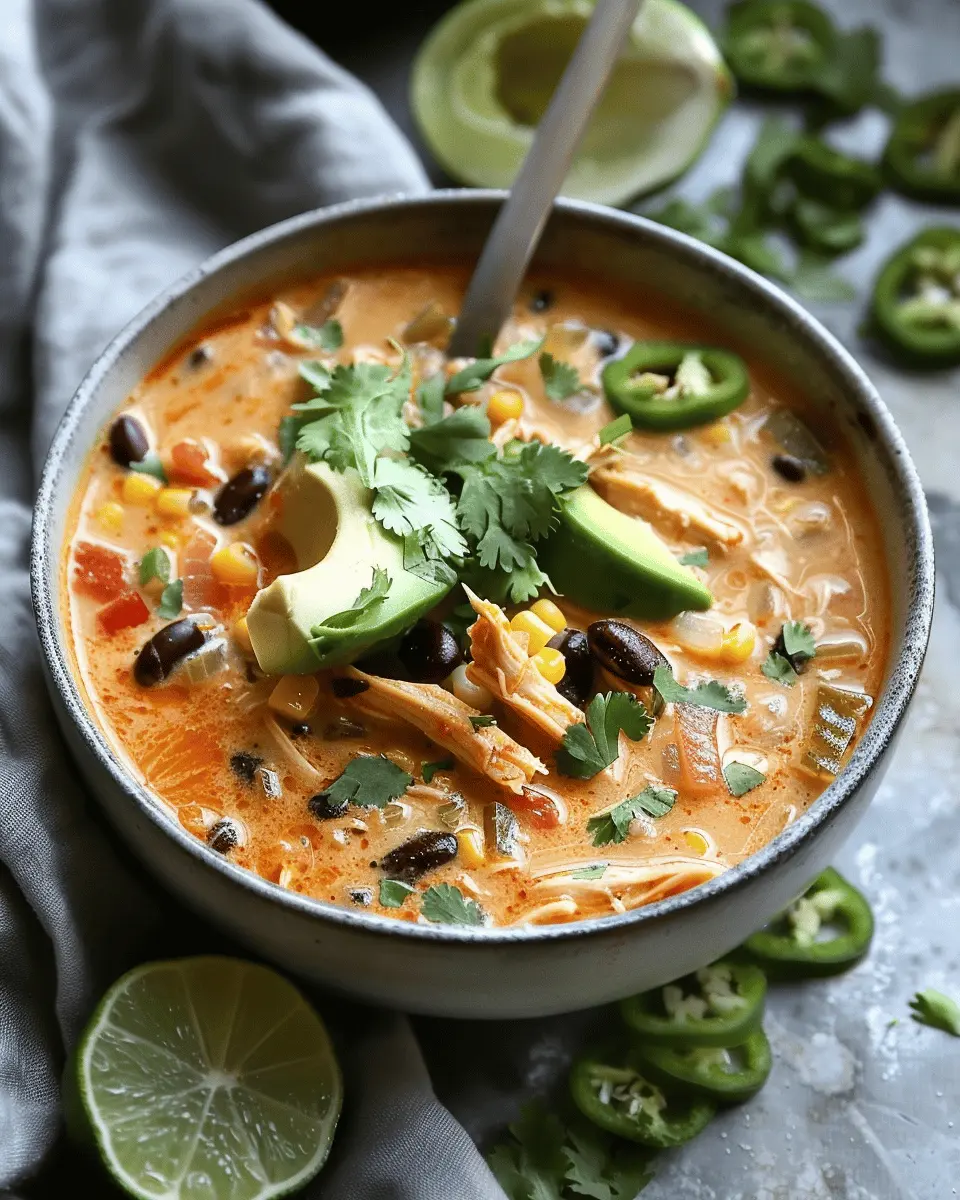 Creamy Chicken Enchilada Soup to Save Dinner Tonight Quickly