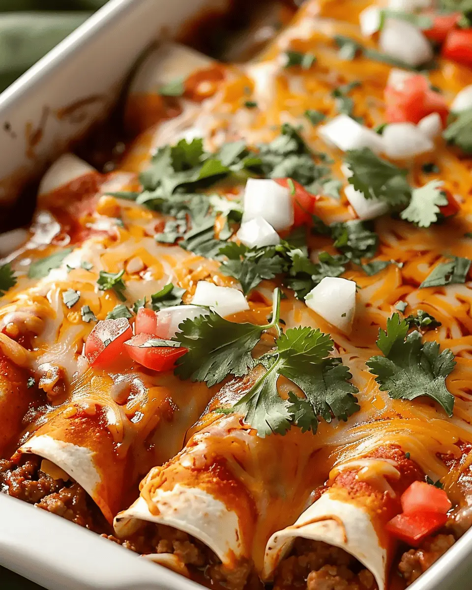 Easy Ground Beef Enchiladas: A Flavorful Comfort Food Delight