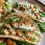 Smash Chicken Caesar Tacos