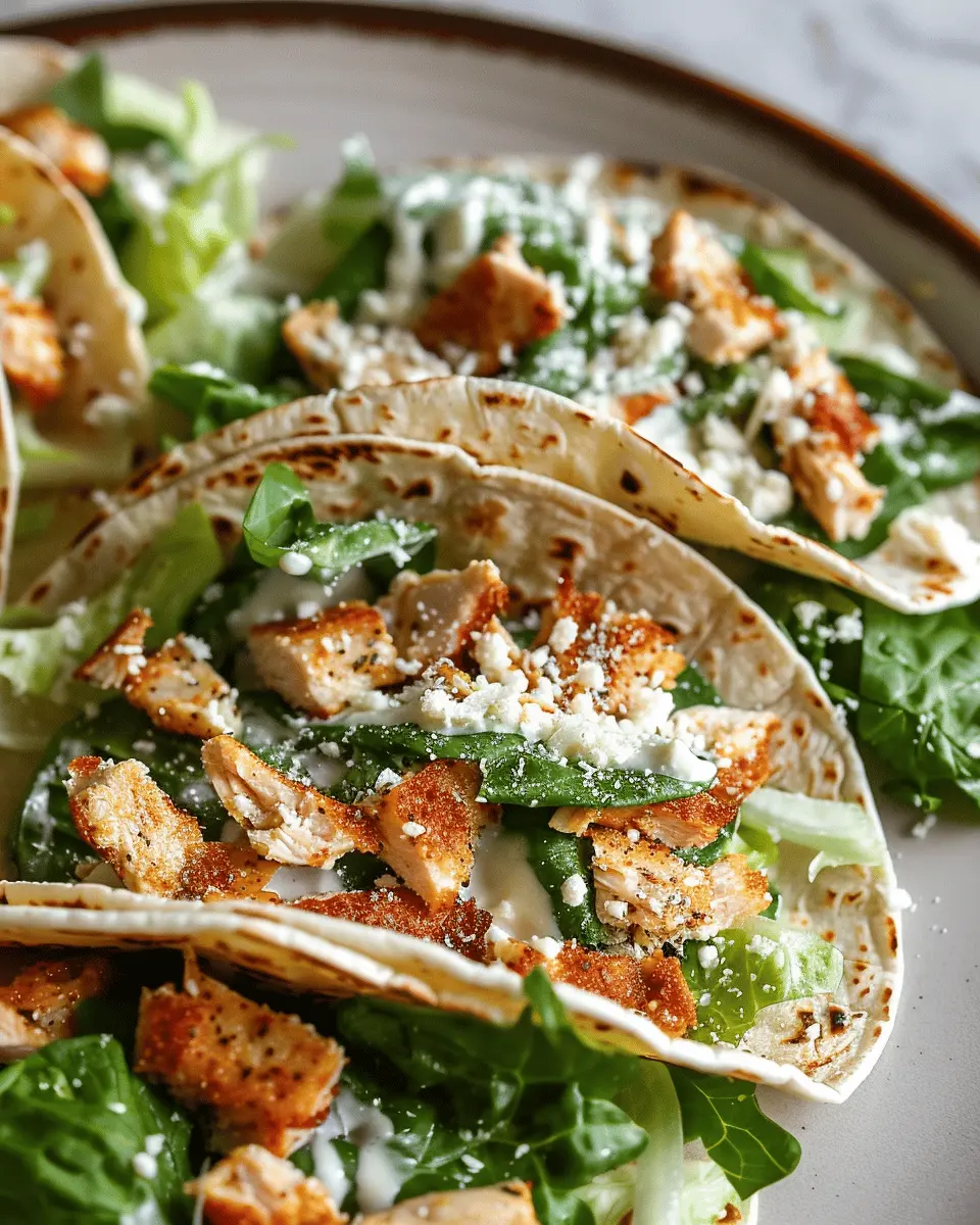 Smash Chicken Caesar Tacos: Easy, Delicious Twist on a Classic