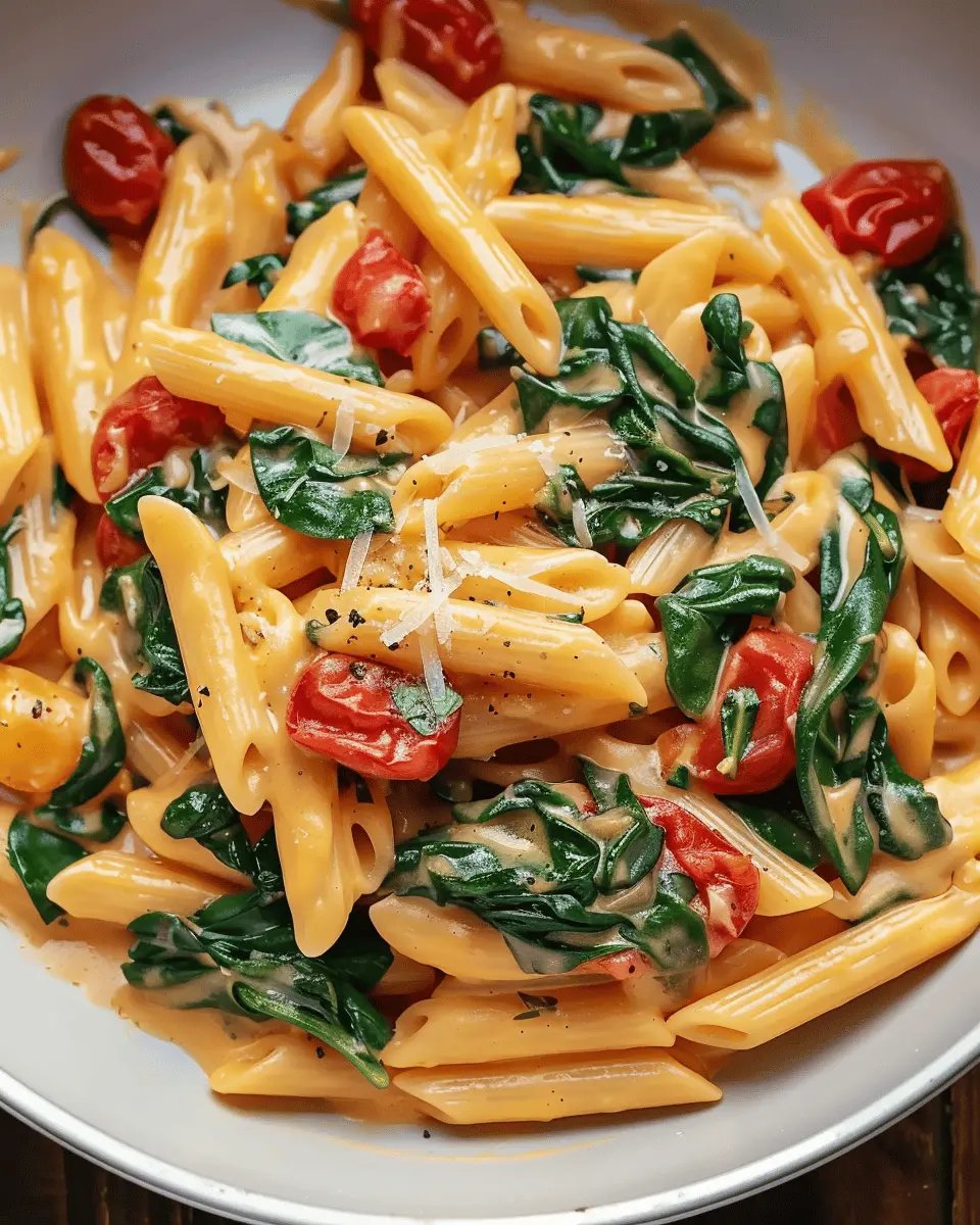 One-Pot Spinach Tomato Pasta: Easy Weeknight Comfort Dish