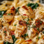 Healthy Garlic Parmesan Chicken Pasta Recipe