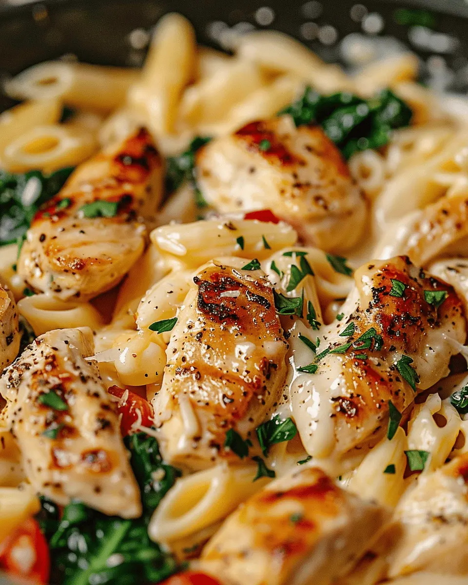 Healthy Garlic Parmesan Chicken Pasta Recipe That’s Quick and Delicious