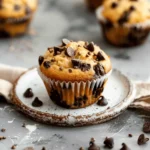 Easy and Moist Banana Chocolate Chip Muffins