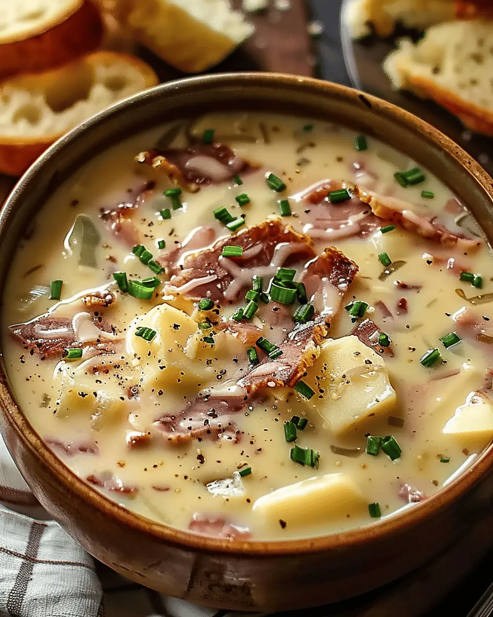 Creamy Reuben Soup: A Delicious Twist with Turkey Bacon and Chicken Ham