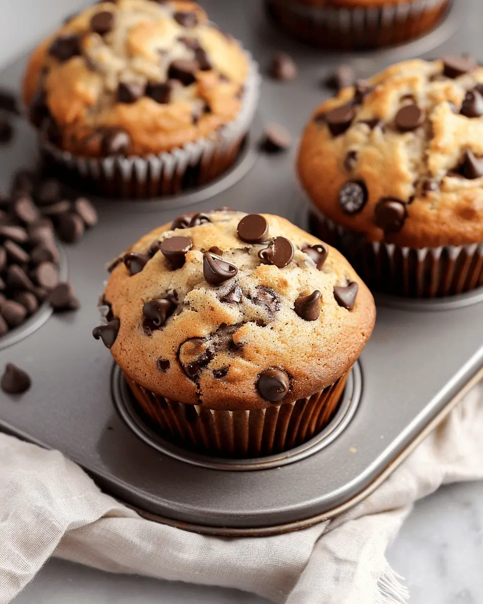 Chocolate Chip Banana Muffins