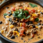 High Protein Creamy Taco Soup
