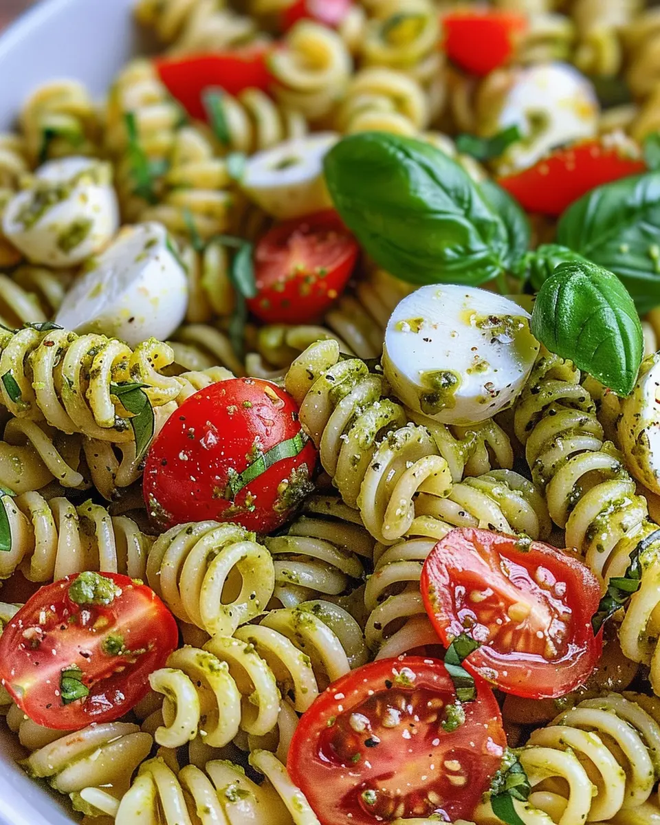 Pesto Caprese Pasta Salad: A Fresh and Easy Summer Delight