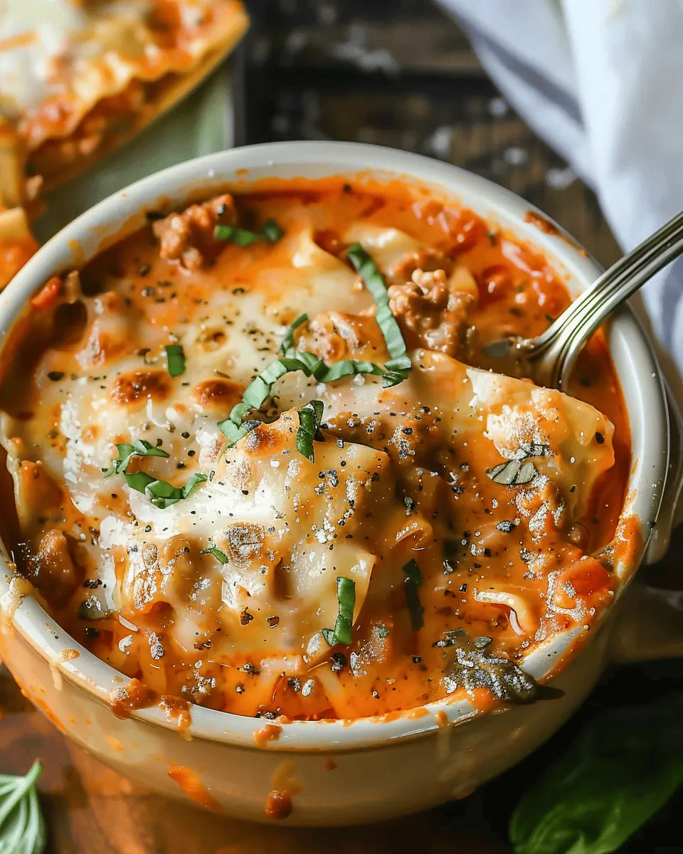 Easy Creamy Lasagna Soup: A Delightful Twist on Comfort Food