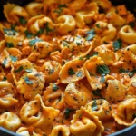 One-Pot Spicy Garlic Butter Chicken Tortellini
