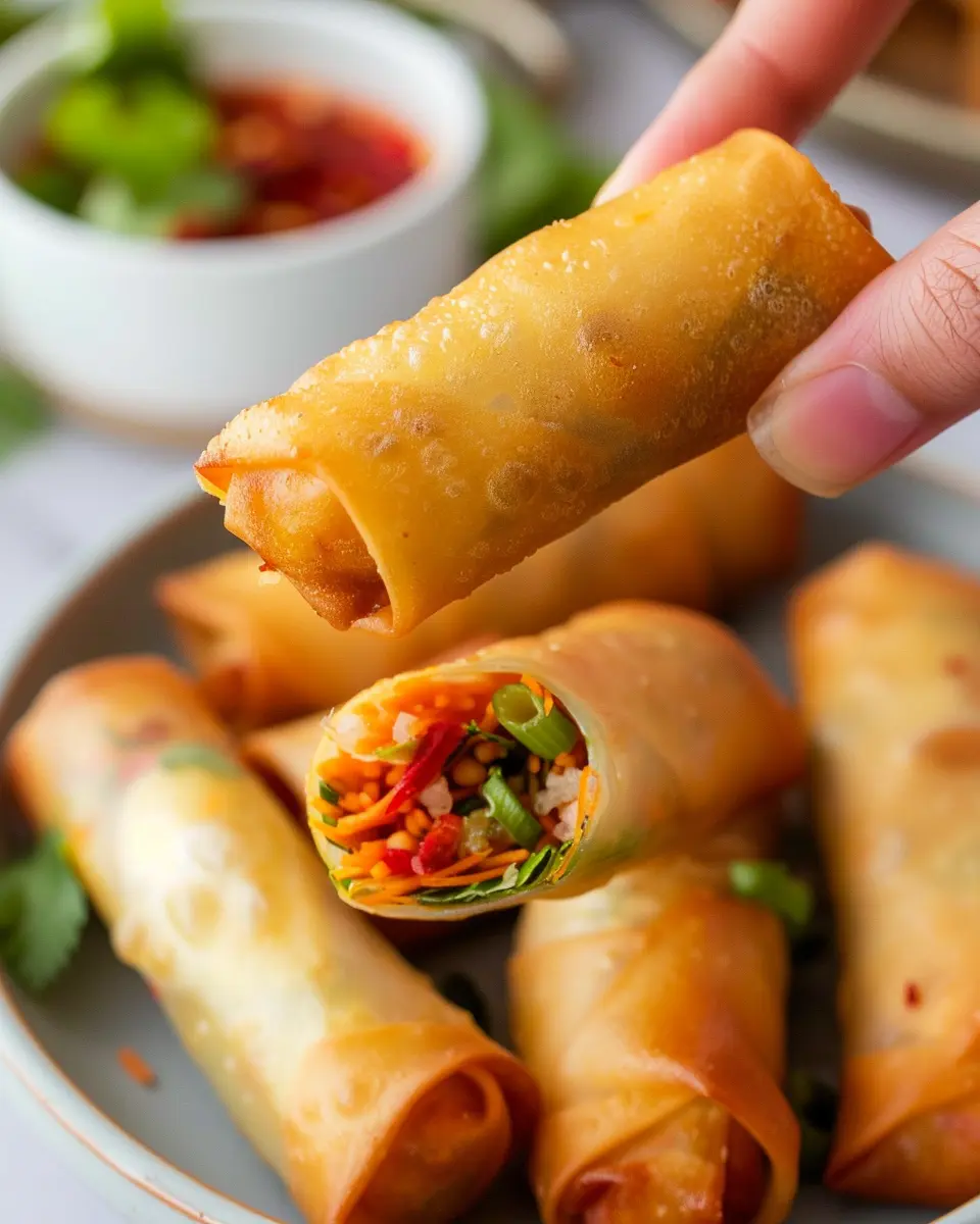 Crispy Air Fryer Spring Rolls: Easy Turkey Bacon Delight