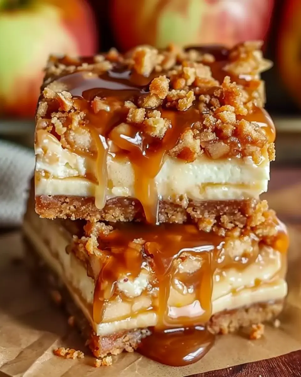 Caramel Apple Cheesecake Bars: Easy &amp; Indulgent Autumn Treats