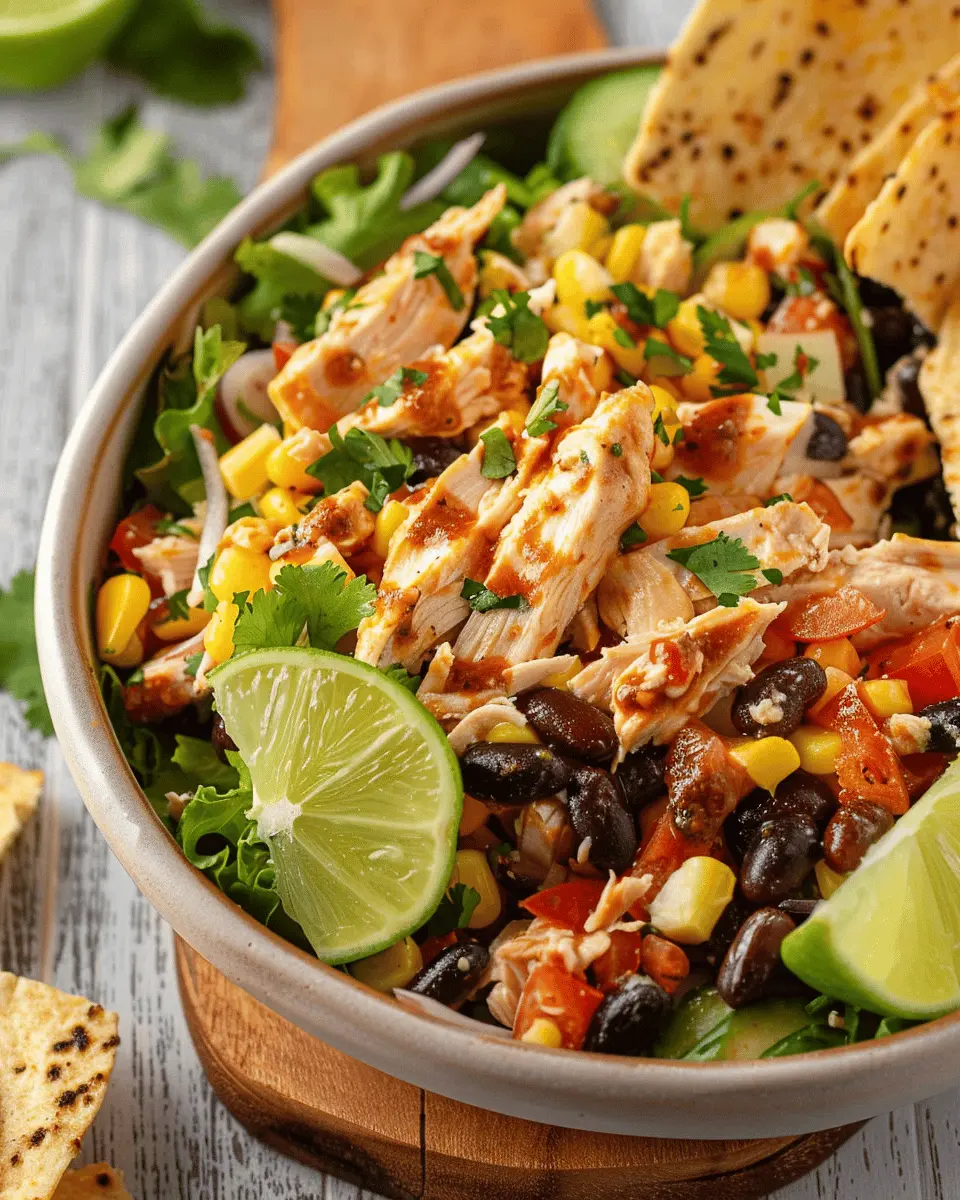 Southwest Chicken Salad: Easy Recipe with 20g Protein and Turkey Bacon