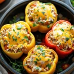 Slow Cooker Stuffed Bell Peppers